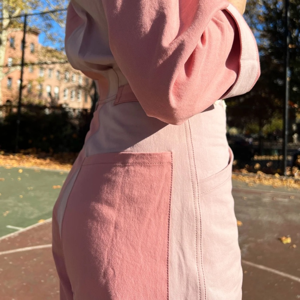 Verity and Daughters x Rue Saint Paul Stylish Pink Colorblock Jumpsuit - Picture 7 of 7